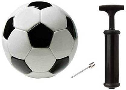 Rockjon Trainer Football with Pump Black & White Color Pack of 2