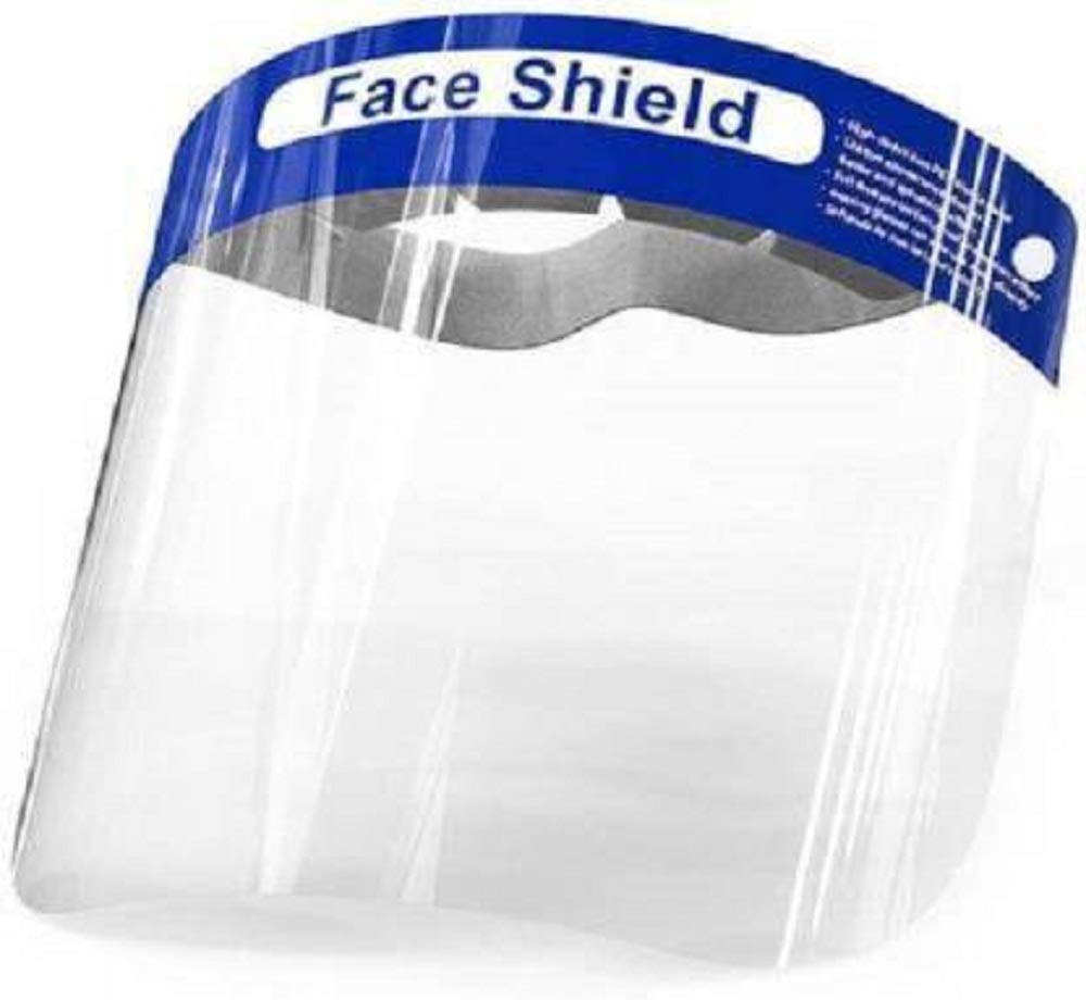 Rockjon Full Face Shield Mask, Eyes, Nose Protection Full Face Shield Mask Eyes Nose Protection Pack of 1 Full Face Shield Mask 350 MICRON