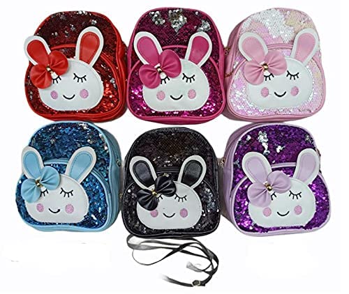 Rockjon-Unicorn Sequins glitter Kids Bag and Unicorn sequins pouch Girl School Bags Sequin Backpack School shoulder Backpack