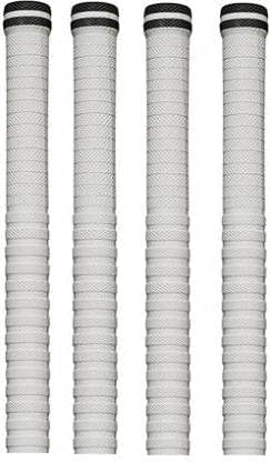 Krullers – Set of 4 Cricket bat Grips & 1 Wooden Cricket Bat Cone White Color (Grip Cone) Pack of – 5