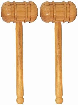 Krullers- Cricket Bat Wooden Mallet Hammer | Wooden Bat Mallet for Knocking to Improve Bat – | Wooden Knocking Hammer Mallet Double Sided Pack of – 2