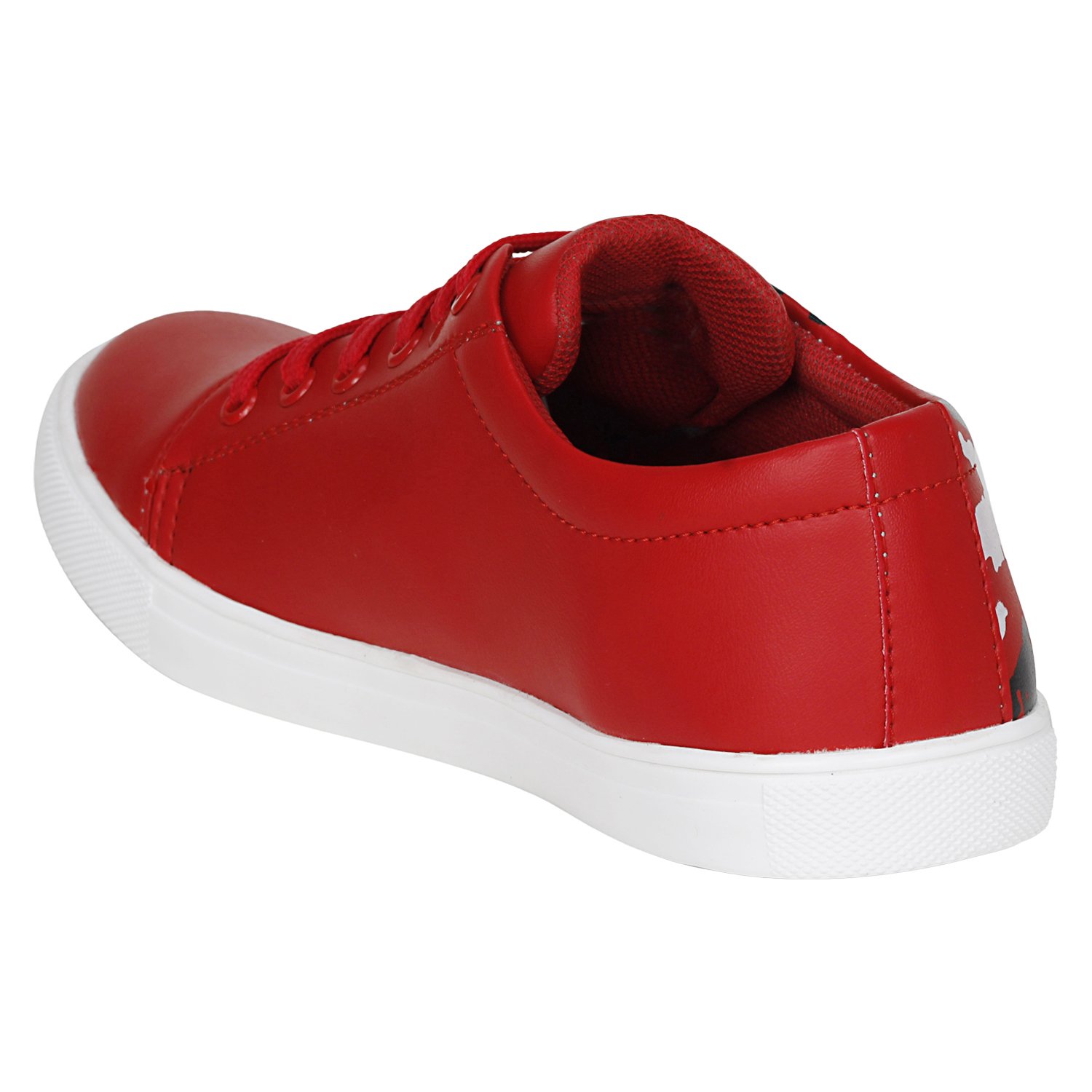 Kraasa Men s Sneakers Red Synthetic 10 Ishaura.in