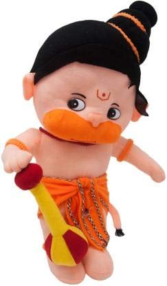Fun Zoo Lord Hanuman & Ganesha Hindu Idol Combo Fun Zoo Soft Plush Toy – 35 cm (Multicolor)