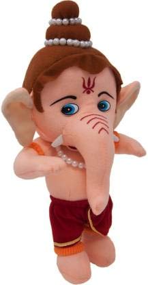 Fun Zoo Lord Hanuman & Ganesha Hindu Idol Combo Fun Zoo Soft Plush Toy – 35 cm (Multicolor)
