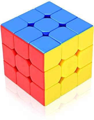 Rockjon High Stability Stickerless Speed Cube, Puzzle Cube- Multicolor