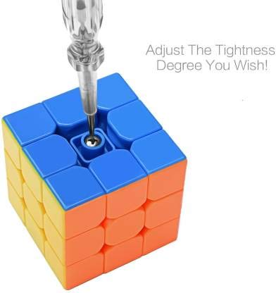 Rockjon High Stability Stickerless Speed Cube, Puzzle Cube- Multicolor