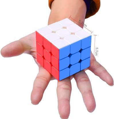 Rockjon High Stability Stickerless Speed Cube, Puzzle Cube- Multicolor