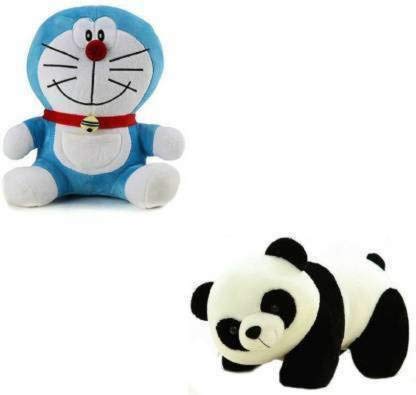 Rockjon Cute Doraemon and Panda Soft Toy for Kids