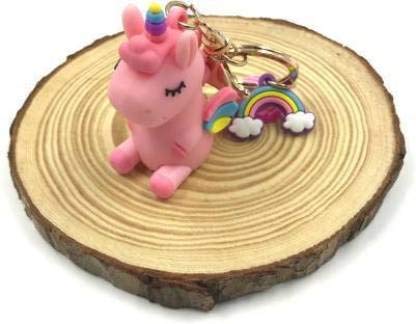 ROCKJON Cute Unicorn Pink Keyring, Key Chain