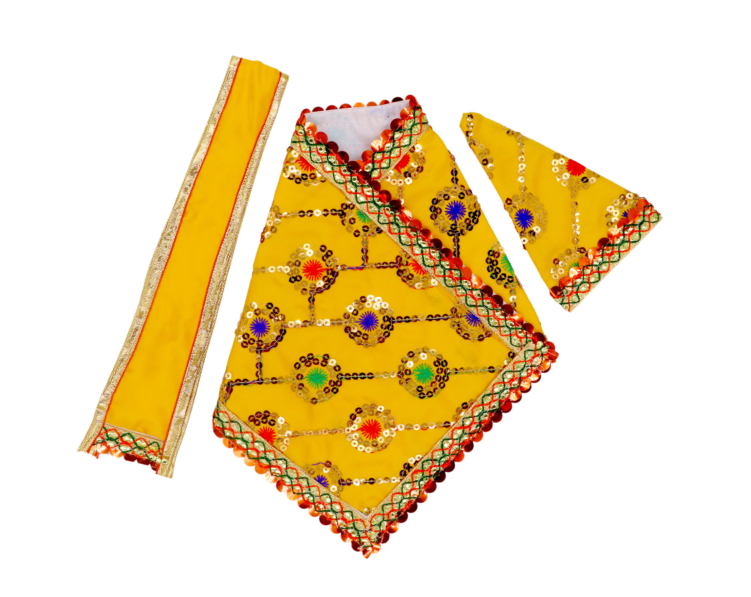 Sai Baba Dresses | Designer Dresses | Chola With Safi And Patka | Pack of 6 | Size- 5 No.