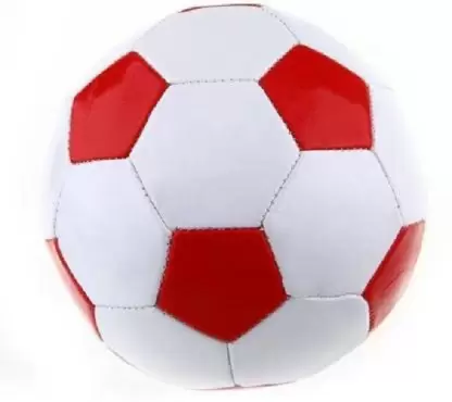 Kiraro Best Quality Red & White Rugby Solid Synthetic Football – Size: 5 (Pack of 1)