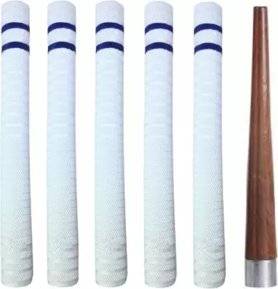 Kiraro Set of 1Cricket Bat Handle Gripper With 5Bat Handle Replacement Grip Smooth Tacky (Pack of 6)