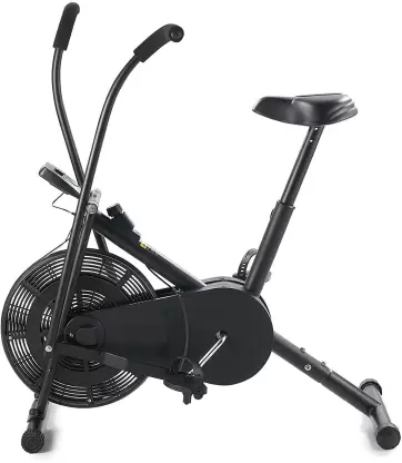 Kiraro Exercise Bicycle with Moving Handles Dual-Action Stationary Exercise Bike (Black)