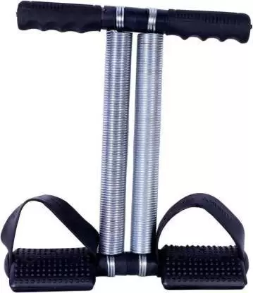 Kiraro Tummy Trimmer Double Spring Ab Exerciser For Men and Women Ab Exerciser (Black)