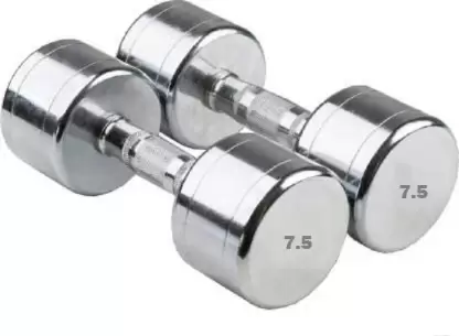 Kiraro Pair of 5KG X 2 Steel Dumbbells Fixed Weight Dumbbell (10 kg)