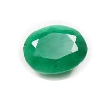 Azagems 9.01 Ratti (8.20 Carat) Emerald Green Oval Stone (Panna) 100% Original Natural AAA Quality Loose Gemstone