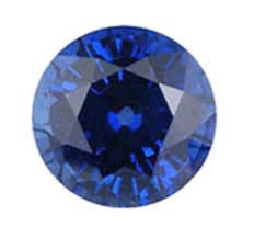 Azagems 6.09 Ratti (5.55 Carat) Blue Sapphire Round Stone (Nilam/Neelam) 100% Original Natural AAA Quality Loose Gemstone