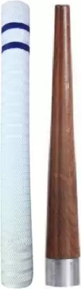 Kiraro Set of 1Cricket Bat Handle Gripper With 1Bat Handle Replacement Grip Smooth Tacky (Pack of 2)
