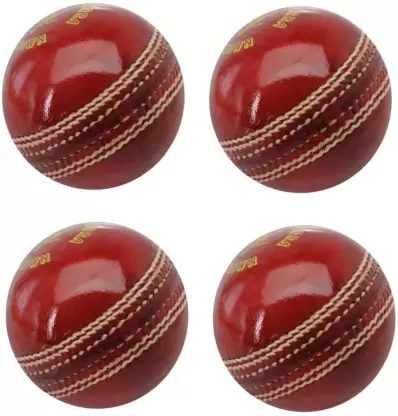 Kiraro Pack of 1 Genuine Leather Ball (4 Panel) Cricket Leather Ball (Pack of 1)