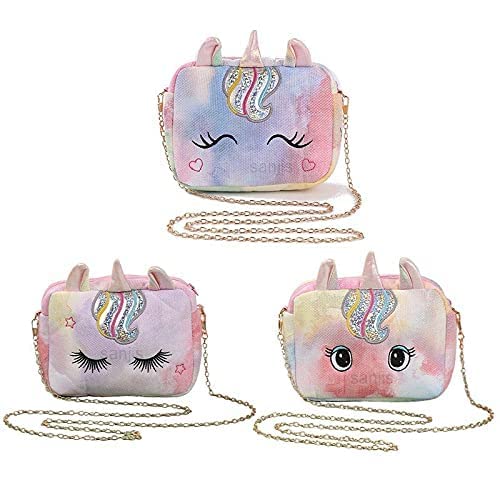 Rockjon Canvas Multicolor Baby kids Girl’s Unicorn sling bag side bag shoulder bag