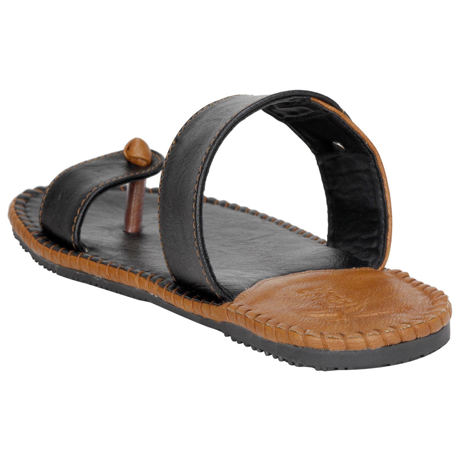 Kraasa Slide SL5147 Slippers BlackTan UK 6