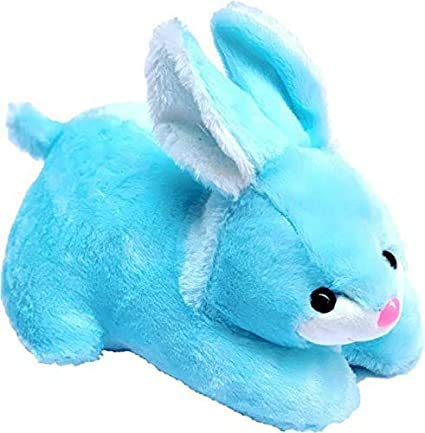 Rockjon Cute Stuffed Blue Bunny Soft Toy for Kids