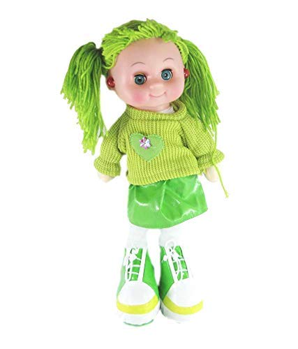 Rockjon Cute Smiling Music Girl Doll with Light for Kids