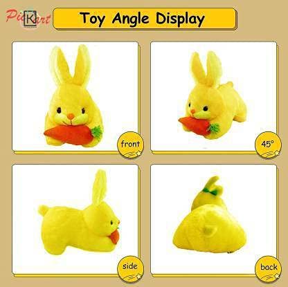 Rockjon- Cute Rabbit Soft Toy Cute for Kids Stuff Animals Gift And Decoration for Kids Yellow pack of 2