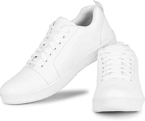 Rockjon Casuals Canvas White Sneakers for Men