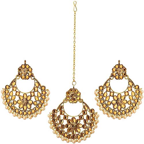Rockjon Women’s Beautiful Metal Gold-Plated, Jewel Set, for Wedding and Party