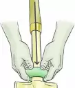 Kiraro Cricket Bat Handle Gripper cone (Brown, Pack of 1)