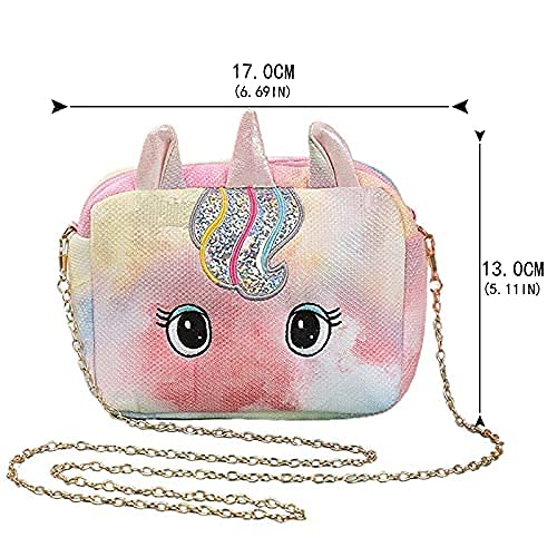 Rockjon Canvas Multicolor Baby kids Girl’s Unicorn sling bag side bag shoulder bag