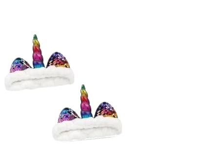 Rockjon – Unicorn design Headband/ Hair Band (Random, Pack of 2) Hair Band (Multicolor)