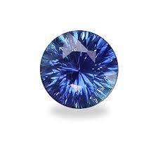 Azagems 6.04 Ratti (5.5 Carat) Blue Sapphire Round Stone (Nilam/Neelam) 100% Original Natural AAA Quality Loose Gemstone
