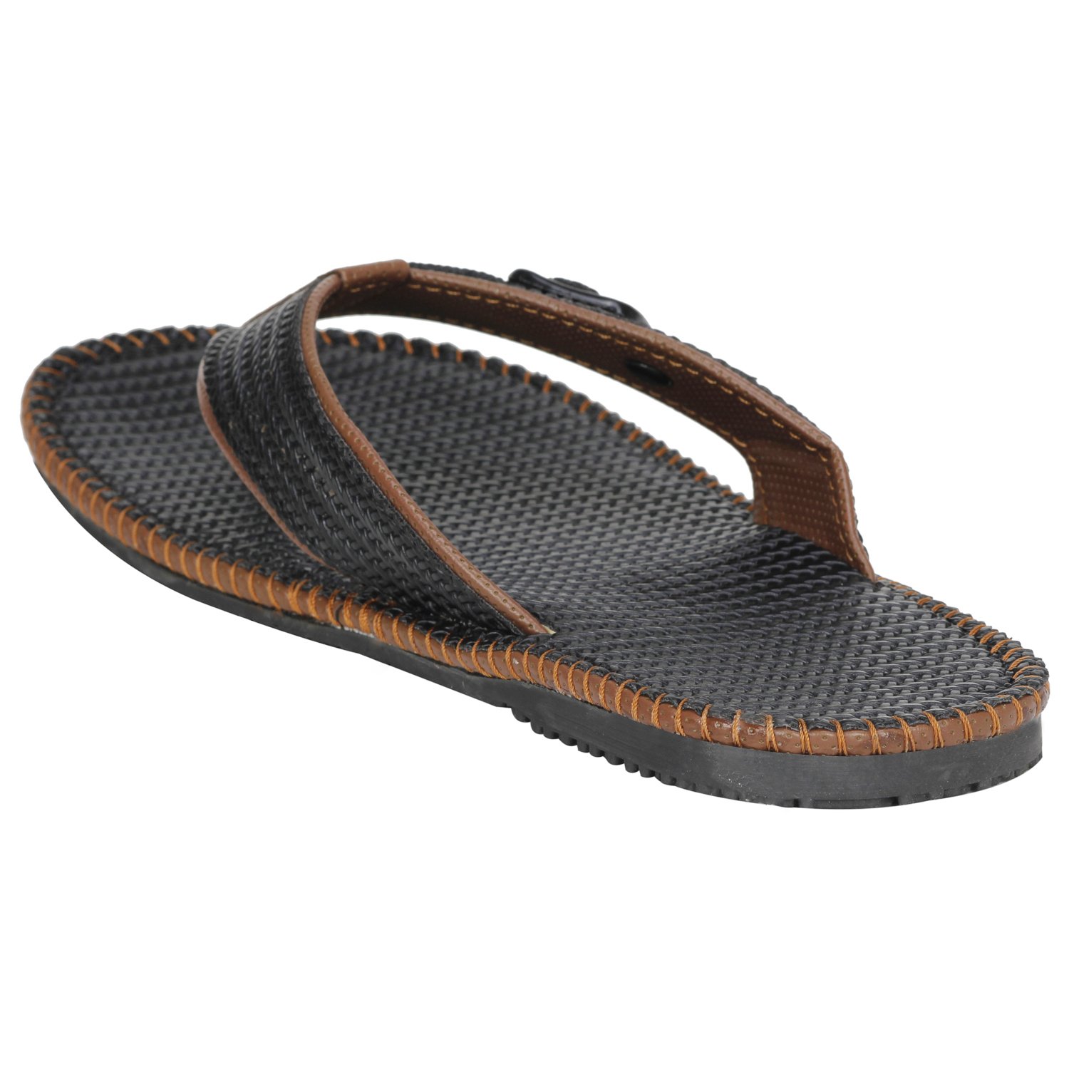 Kraasa Slide SL5144 Slippers BlackBrown UK 6