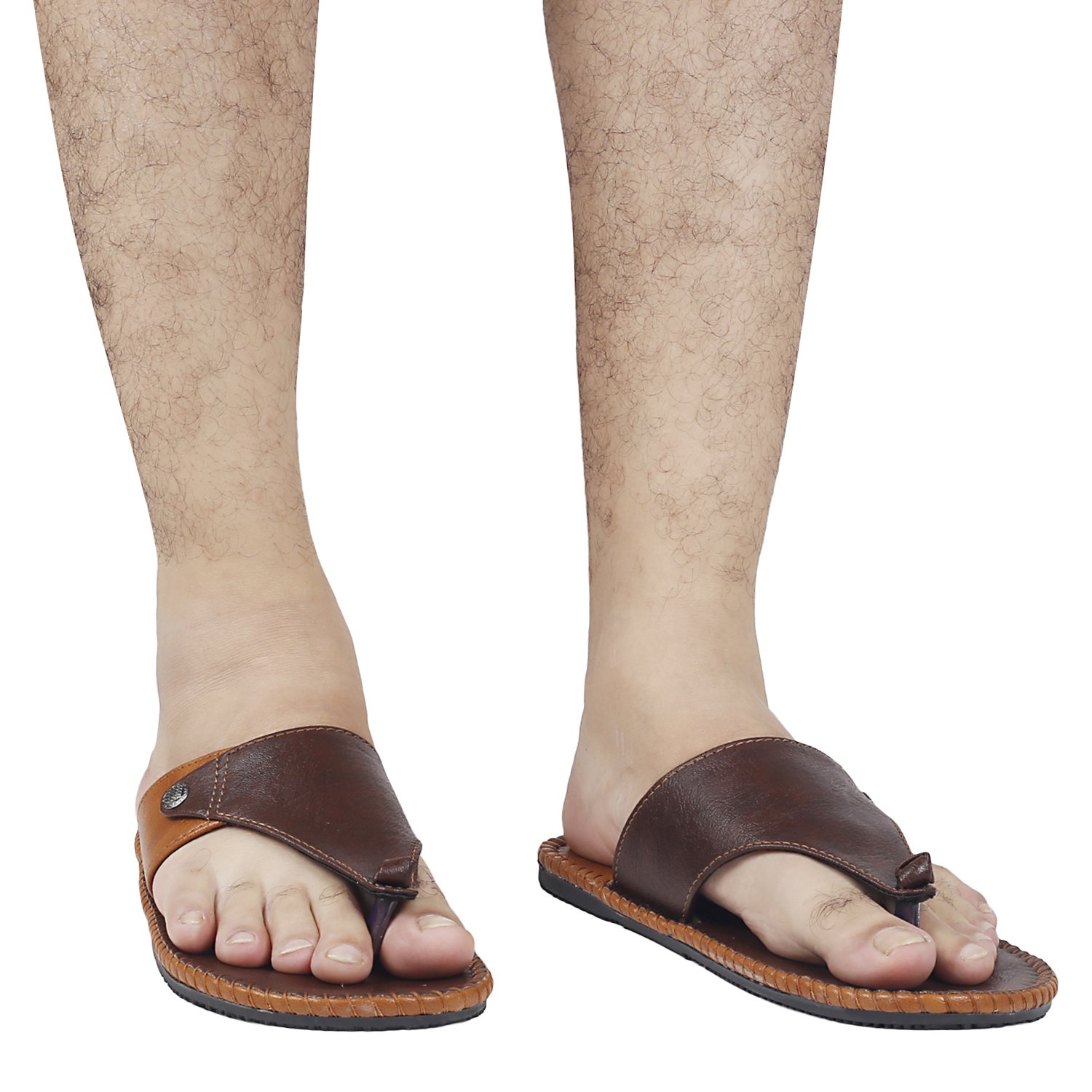 Kraasa Slide SL5147 Slippers BrownTan UK 6
