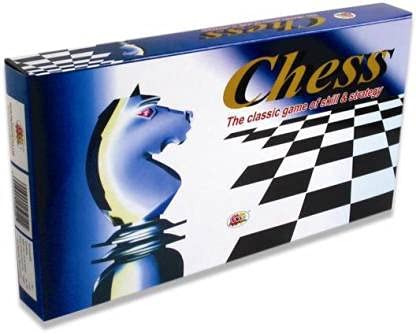 Rockjon-Games Chess Set, Chess Board Game Black and White Pack of 1