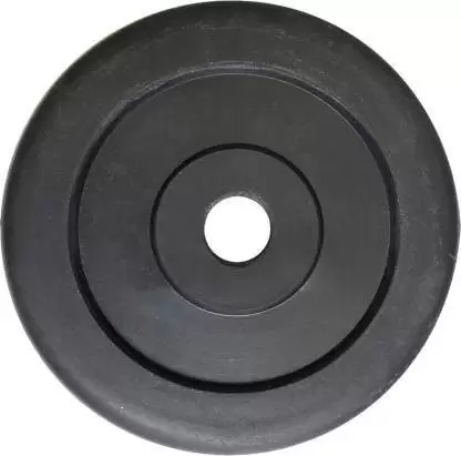 Kiraro 2.5Kg Premium Quality Rubber Plate With 28mm Hole For Home/Commercial Gym Black Weight Plate (2.5 kg)