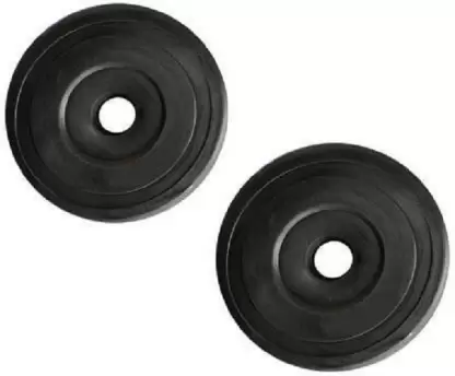 Kiraro 8 KG Rubber Plate Black Weight Plate (8 kg)