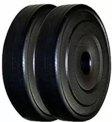 Kiraro 4 KG Rubber Plate Black Weight Plate (4 kg)