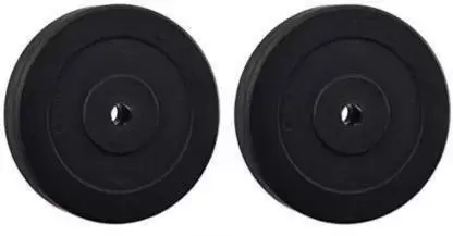 Kiraro 6 KG Rubber Plate Black Weight Plate (6 kg)