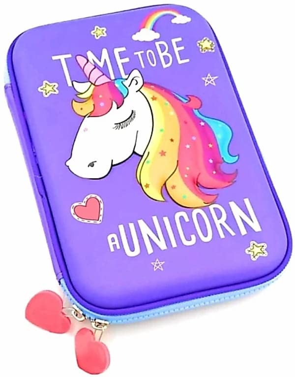 Rockjon Cartoon Character Horse Large Capacity Hardtop EVA Pencil Case Pack of 1