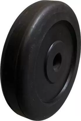 Kiraro 3Kg x2pcs Good Quality Rubber Plates With 28mm Hole For Home/Commercial Gym (6Kg) Black Weight Plate (6 kg)