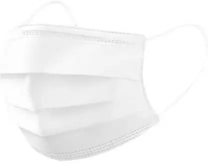 Kiraro White Surgical Masks 3 Ply Disposable Face Masks with 4-Layer Protection with Comfortable Ear loop With Nose Pin For Men Women Surgical Mask With Melt Blown Fabric Layer (White, Free Size, Pack of 25, 3 Ply)