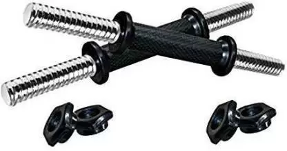 Kiraro 10 Kg Dumbbell Set ( 2.5KG X 4 Rubber Plates) With Rods Black Weight Plate (12 kg)