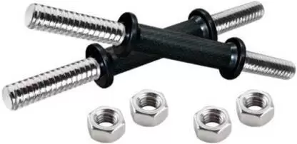 Kiraro 14 ft Adjustable Dumbbell Rod with Nuts Weight Lifting Bar