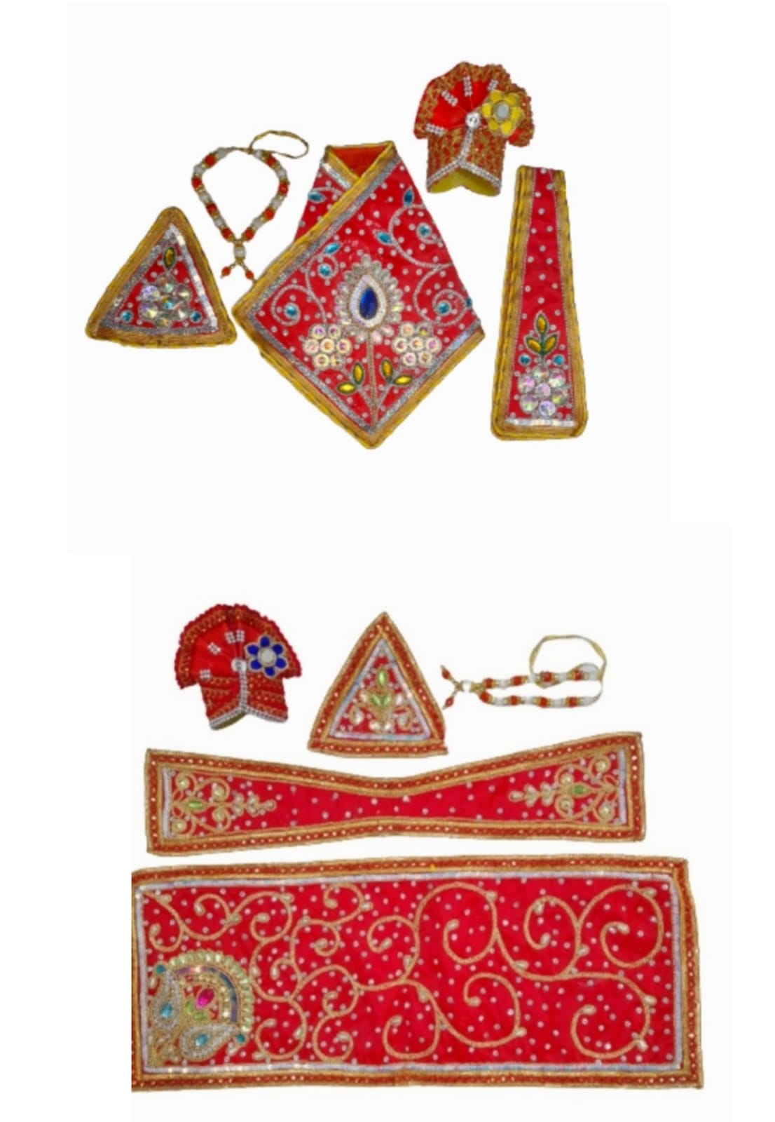 Sai Baba Dress Set | Size-3 No. | FREE Pagdi & Mala