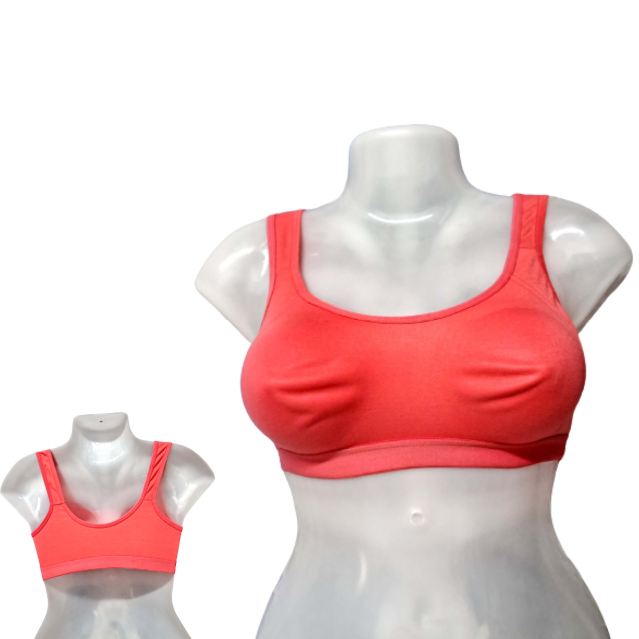 Shapyfy Super Comfy Sports Bra | Without Pad | Skin Friendly Elastics | Red Color