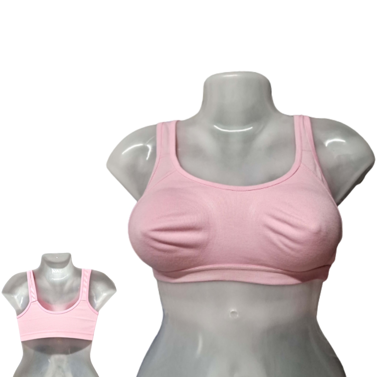 Shapyfy Super Comfy Sports Bra | Without Pad | Skin Friendly Elastics | Pink Color