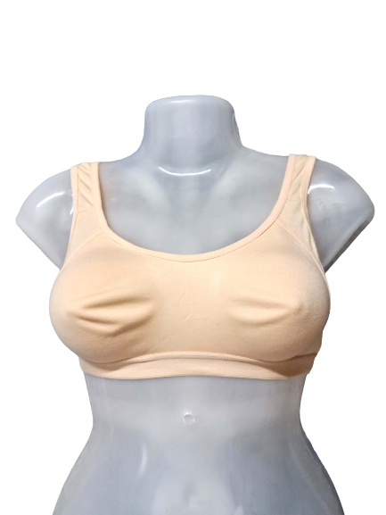 Shapyfy Super Comfy Sports Bra | Without Pad | Skin Friendly Elastics | Skin Color